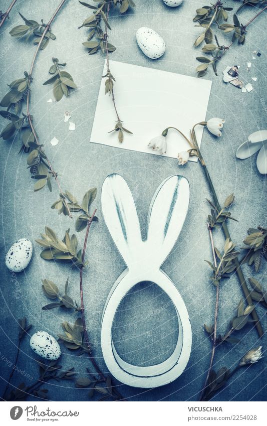Easter card mock up Style Design Feasts & Celebrations Spring Flower Decoration Bouquet Sign Simple Tradition Conceptual design Symbols and metaphors Easter egg