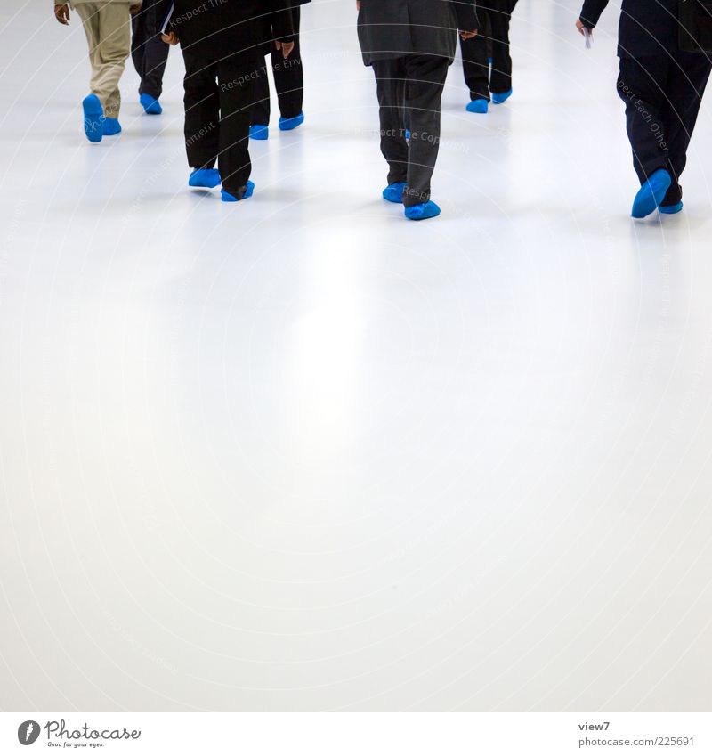 blue feet group Human being Adults Group Sign Movement Going Walking Make To talk Esthetic Authentic Elegant Free Friendliness Cold Modern New Positive Under