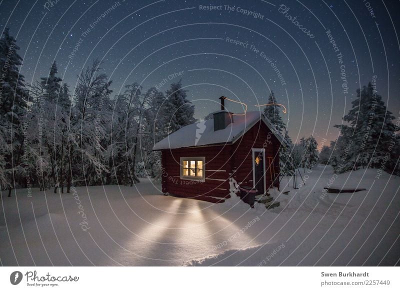 Winter wonderland in Sweden Adventure Far-off places Freedom Expedition Snow Winter vacation Hiking Living or residing House (Residential Structure) Dream house
