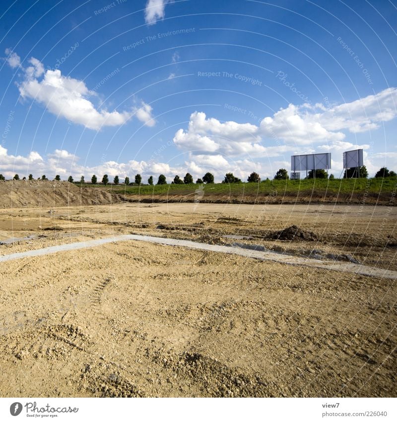 square Construction site Environment Nature Landscape Earth Clouds Beautiful weather Sand Sign Esthetic Authentic New Positive Cliche Trade Competent