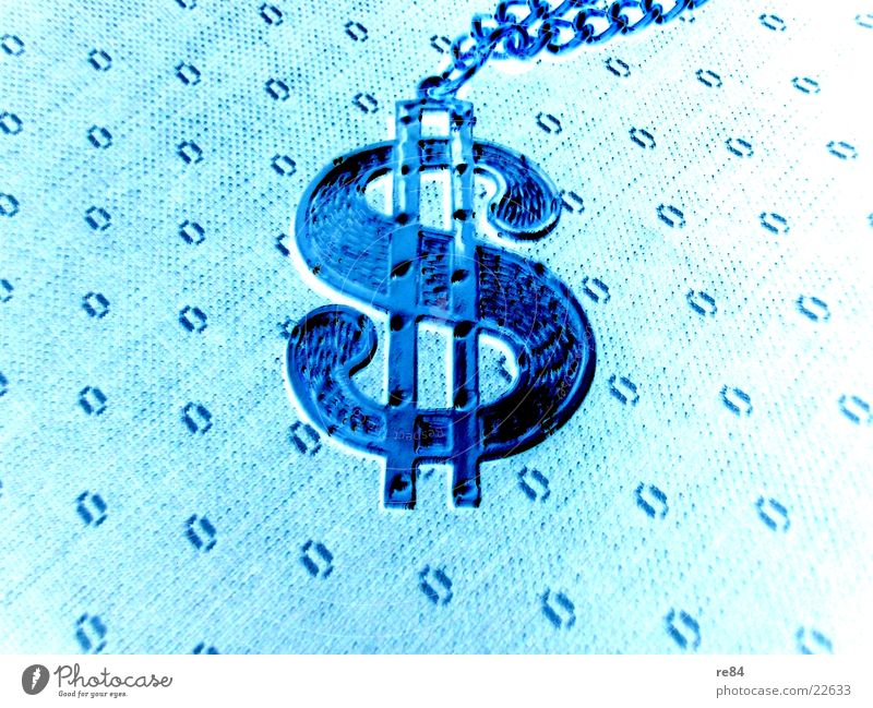 always dollar! Jewellery US Dollar Money Pattern Symbols and metaphors Americas Turquoise Gold Sign USA Blue Opposite Chain Bright Glass