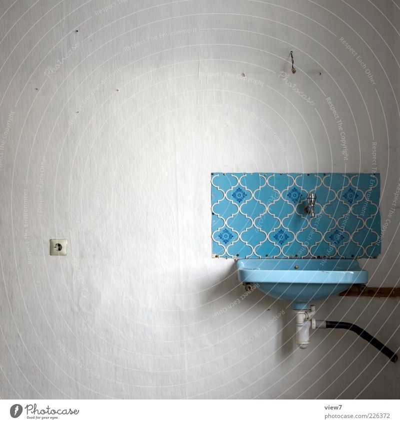 washbasins Redecorate Room Bathroom Stone Concrete Sign Old Authentic Dark Elegant Friendliness Fresh Blue Loneliness Nostalgia Pure Decline Past Transience