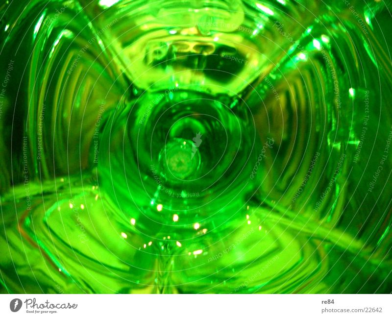 Green Water Flash 2 Mug Light Glittering Deposit Transparent Extreme Leisure and hobbies Bottle Statue pu Bright