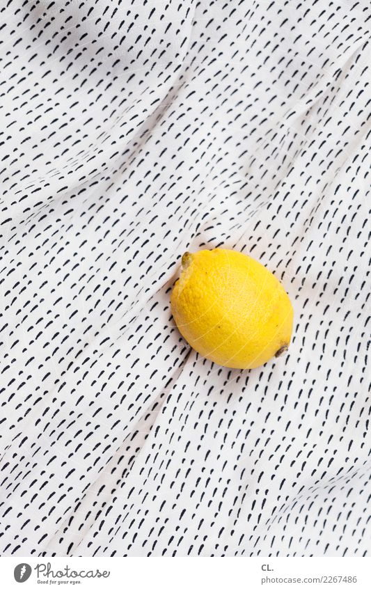 lemon on fabric Food Lemon Nutrition Organic produce Healthy Eating Cloth Folded cloth Fresh Yellow Vitamin-rich Vitamin C Lemon peel Lemon yellow Colour photo