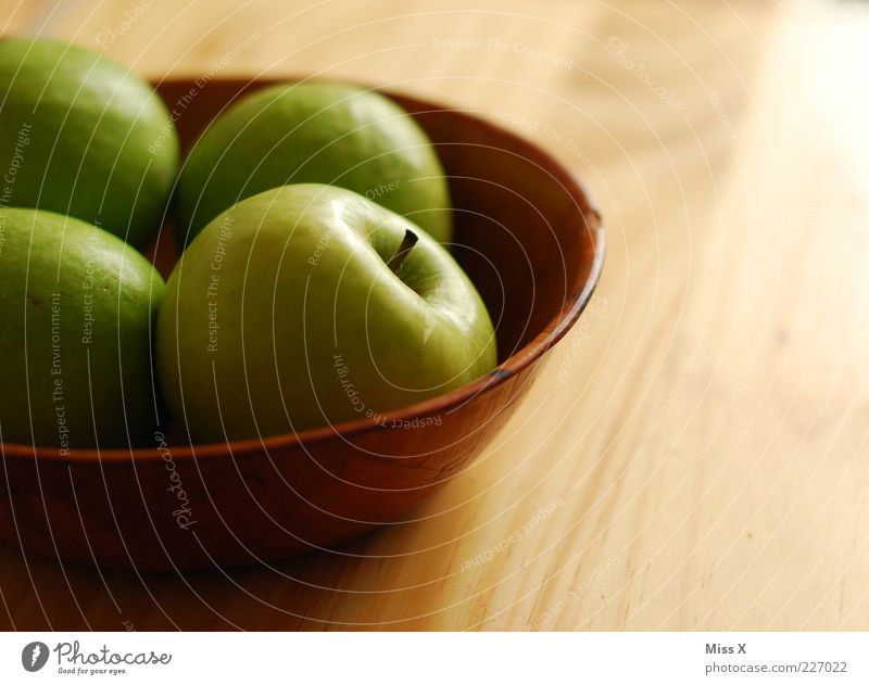 small apples Food Fruit Apple Nutrition Organic produce Vegetarian diet Diet Bowl Fresh Delicious Juicy Sour Sweet Green Granny Smith Wood Colour photo