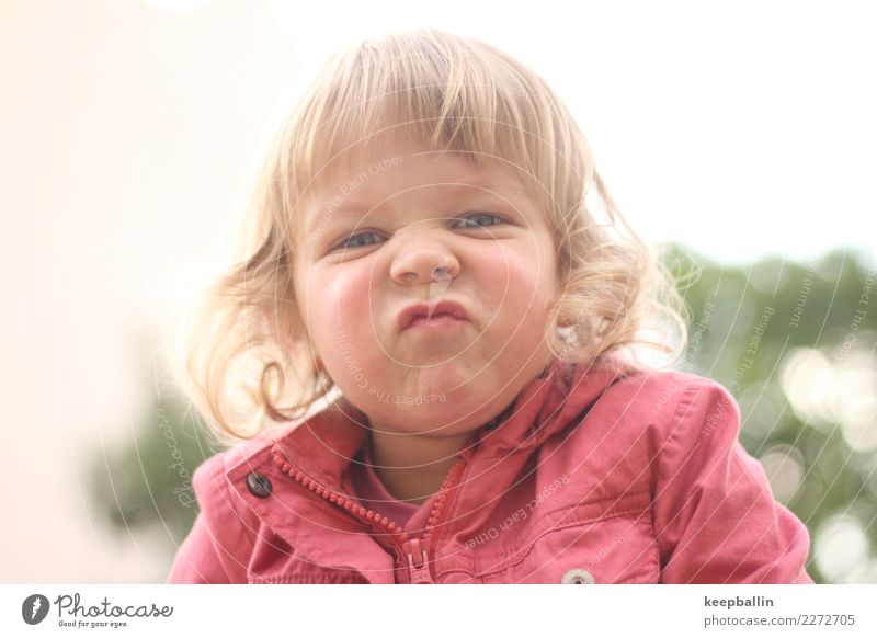pig nose Playing Trip Adventure Sports Kindergarten Child Girl Head Nose Curl naturally Rebellious Wild Grimace Colour photo Exterior shot Close-up Day portrait