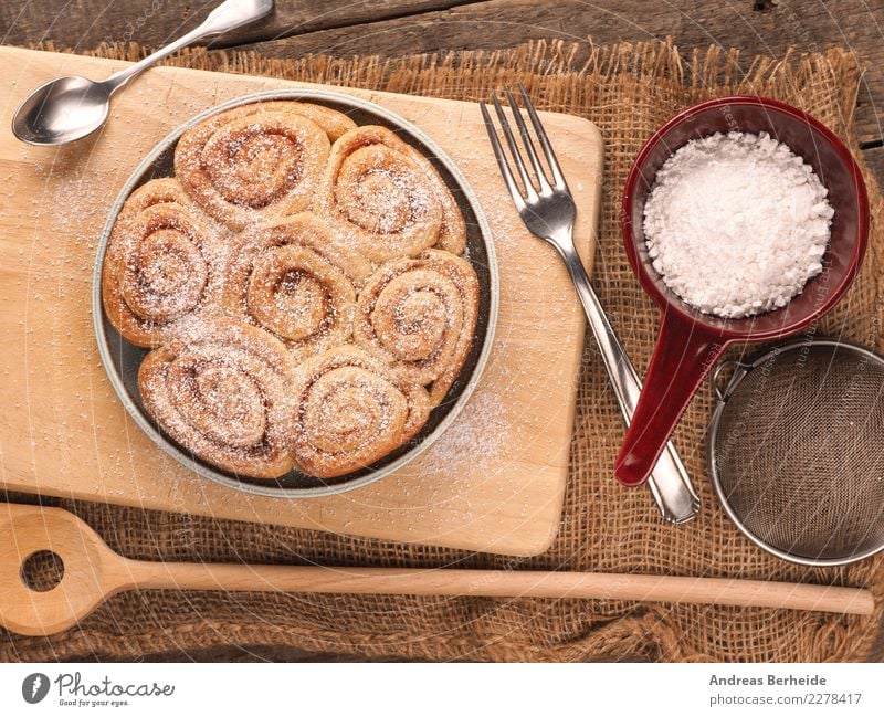 cinnamon buns Dough Baked goods Cake Dessert Delicious Sweet coffee time Gourmet healthy homemade meal nutrition pastry plate rustic slice Snack snails sugar