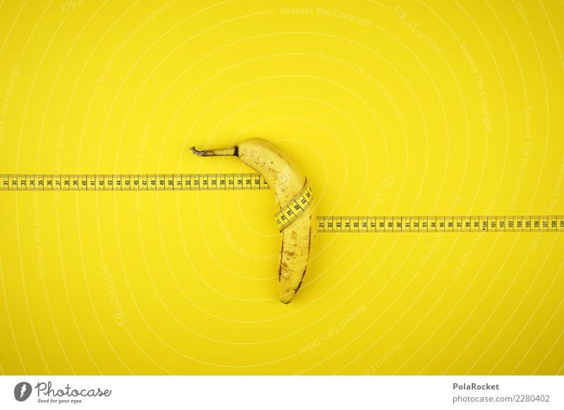 #AS# Baaanaaaaannaaaaaaaaaaa Fitness Sports Training Eating Tape measure Measure Banana Fruit Energy Diet Healthy Vitamin Yellow Fat Thin Wrapped around