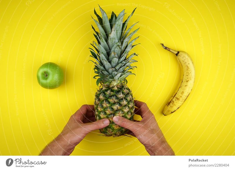#AS# Order Man Food Fruit Nutrition Eating Breakfast Lunch Esthetic Banana Apple Pineapple Healthy Healthy Eating Health management 3 Versatile Balanced Hand