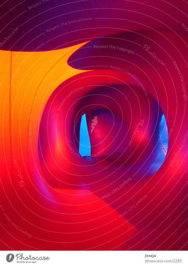 spaceship Rubber Corridor UFO Spacecraft Abstract Colour Light Room Multicoloured Bright Futurism Architecture luminarium