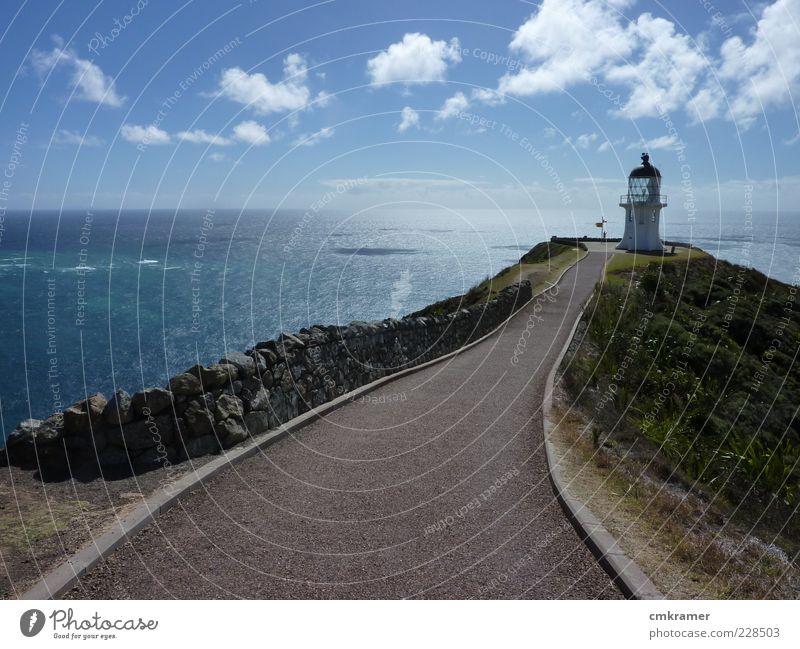 cape reinga Vacation & Travel Trip Sightseeing Island horizon lighthouse wide open Colour photo Deserted Day Sunlight Forward
