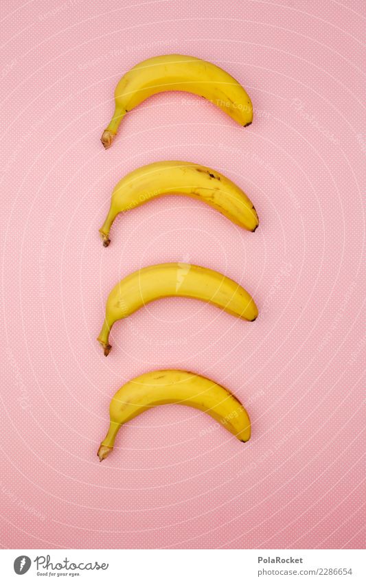 #AS# Pink bananas Art Esthetic Symmetry Design Design museum 4 Banana Banana skin Banana plantation Banana clip Fashioned Graph Exceptional Pattern