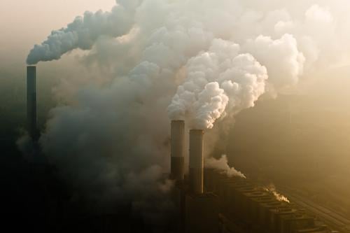 mess Environment Nature Landscape Air Sky Clouds Climate Climate change Weather Bad weather Industrial plant Threat Sustainability Power coal power plant