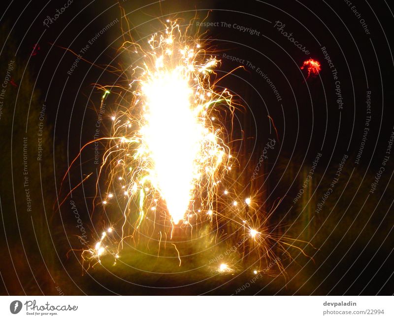 Spray fireworks #1 New Year's Eve Long exposure Night Light Firecracker Feasts & Celebrations Reaction