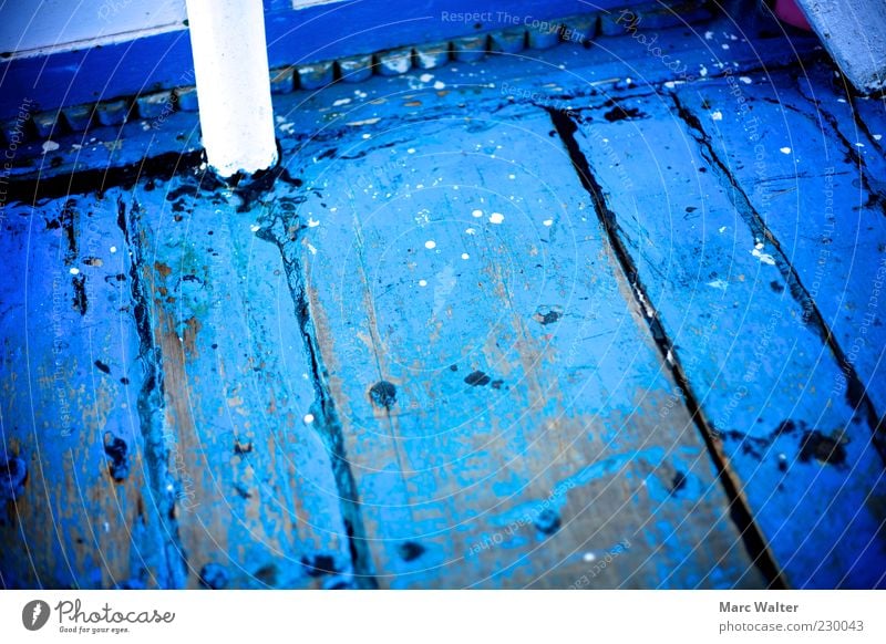 Blue. Wood Steel Old Authentic Dirty Cold Natural Original Crazy Esthetic Uniqueness Colour Plank Ground Floor covering Wooden floor Watercraft Paintwork