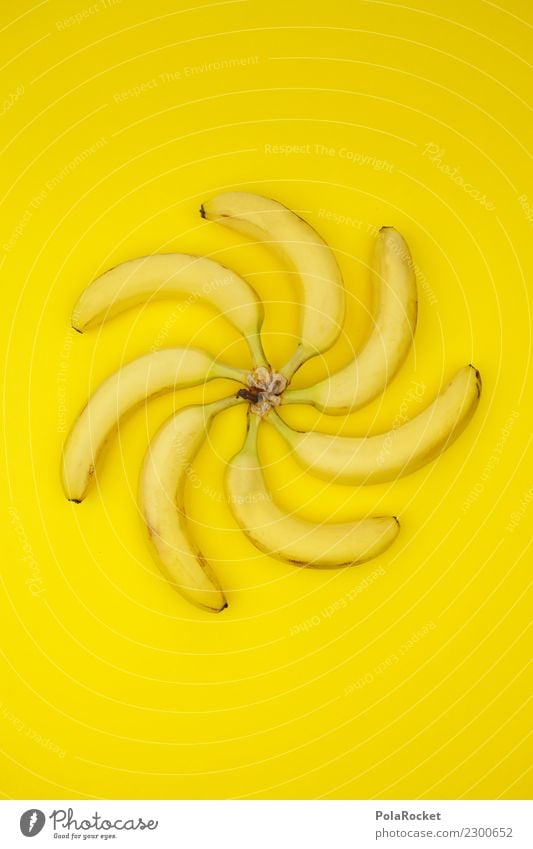 #AS# Banarodeo yellow Fitness Sports Training Thin Art Work of art Esthetic Banana Banana tree Banana skin Yellow Fruit Economic boom boomerang Whirlpool