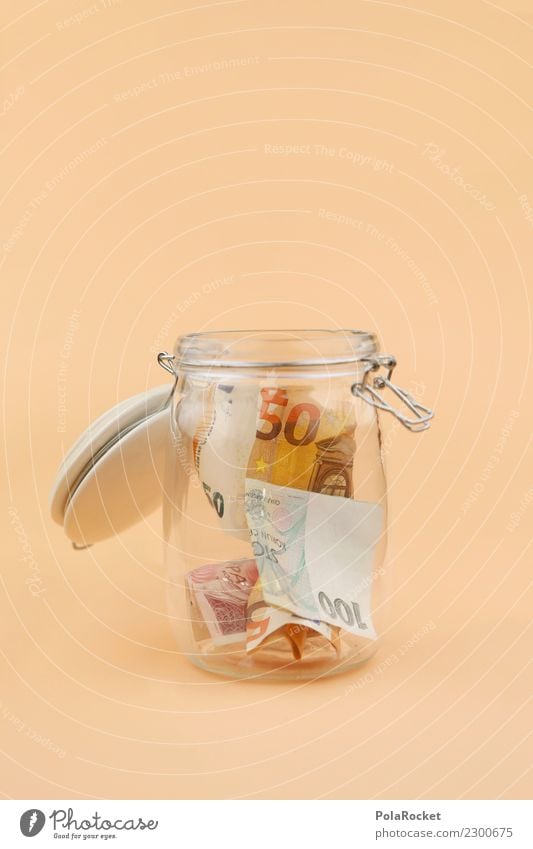 #A# MoneyGlass Art Esthetic Save Financial institution Coin Bank note Donation Monetary capital Financial backer Financial transaction 50 Euro Euro symbol