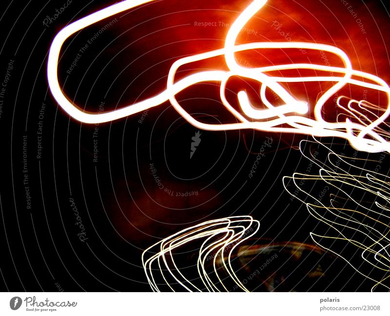 no title Red White Black Light Style Photographic technology Line Meandering