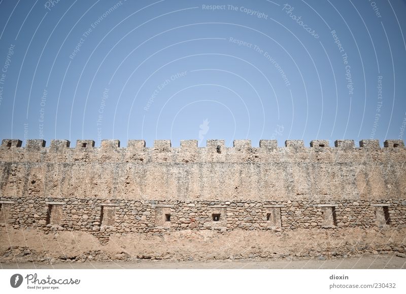 in ancient times [4] Summer Sky Cloudless sky Sunlight Beautiful weather Ruin Manmade structures Architecture Wall (barrier) Wall (building) Tourist Attraction