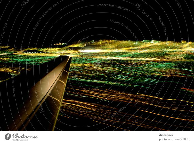 FLYING_VEGAS Airplane Multicoloured Speed Long exposure Light