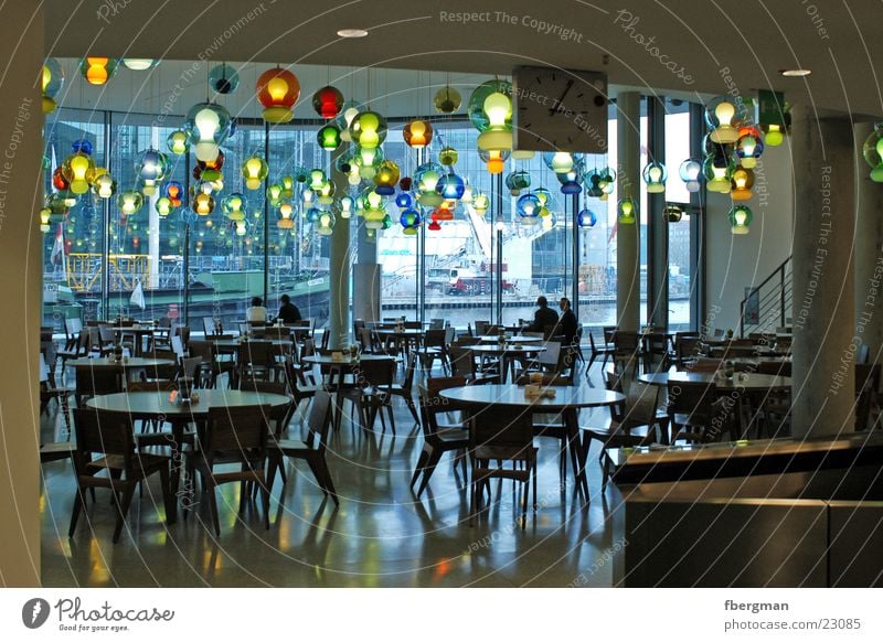 lamp shop Lamp Ceiling light Multicoloured Chair Table Architecture Dining hall Berlin Paul Löbe House