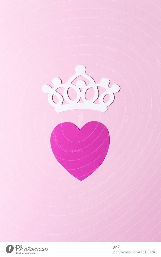A heart and a crown Style Beautiful Feasts & Celebrations Valentine's Day Mother's Day Wedding Birthday Decoration Kitsch Odds and ends Crown Sign Heart Cliche