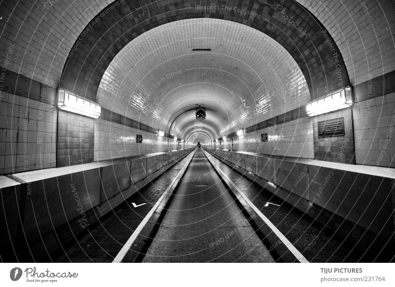 the tunnel Deserted Tunnel Manmade structures Architecture Monument Esthetic Simple Uniqueness Cold Black White Apocalyptic sentiment Art Boredom