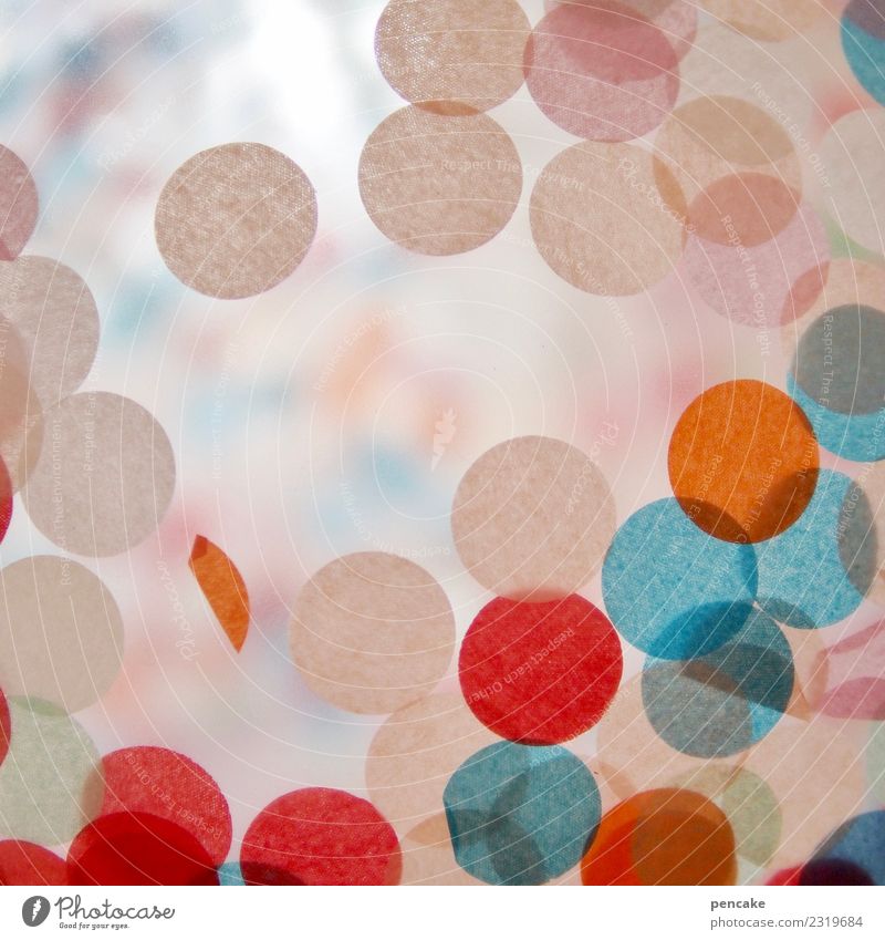 creative | round paper shavings in balloon Balloon Round Paper Transparent Chaos Creativity Snippets Colour photo Multicoloured Interior shot Close-up Detail