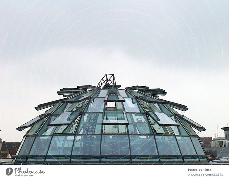 glass dome Glass roof Domed roof Parking garage Glass dome Architecture