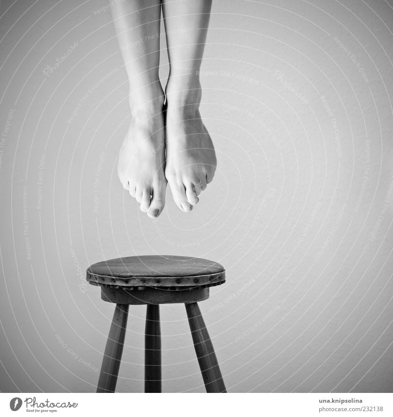 hang II Chair Stool Feminine Woman Adults Legs Feet 1 Human being Hang Authentic Distress Frustration Embitterment Loneliness Apocalyptic sentiment Resolve