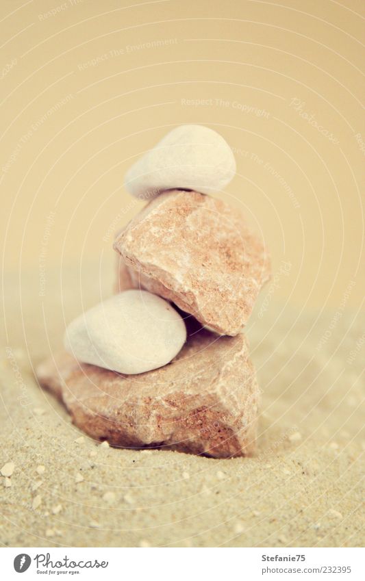 Little Tower Nature Sand Decoration Stone Looking Dream Living or residing Esthetic Simple Beautiful Natural Soft Brown White Joy Happiness Power Might