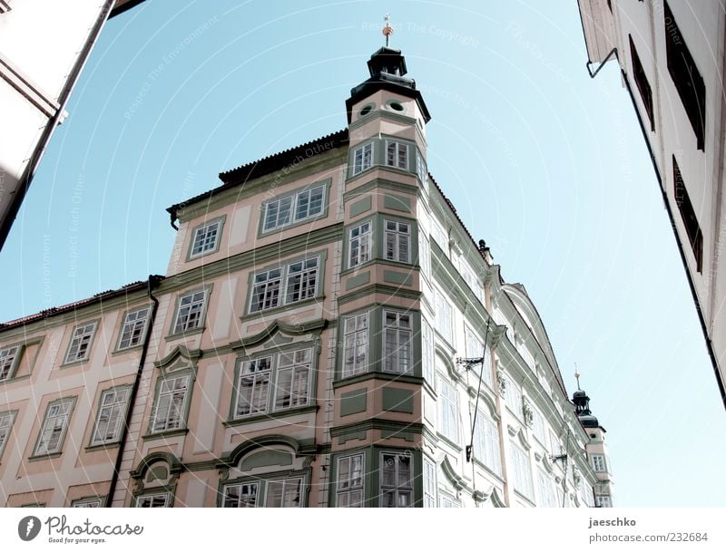 Prague Spring III Czech Republic Europe Capital city Downtown Old town House (Residential Structure) Architecture Facade Historic Gothic period Street corner