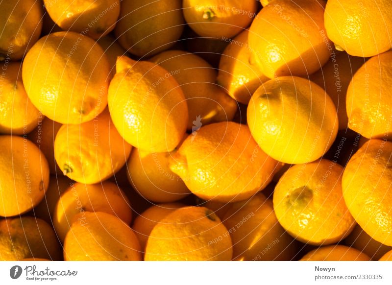 Fresh healthy lemons Food Fruit Lemon Nutrition Eating Yellow Gold Colour photo Multicoloured Downward