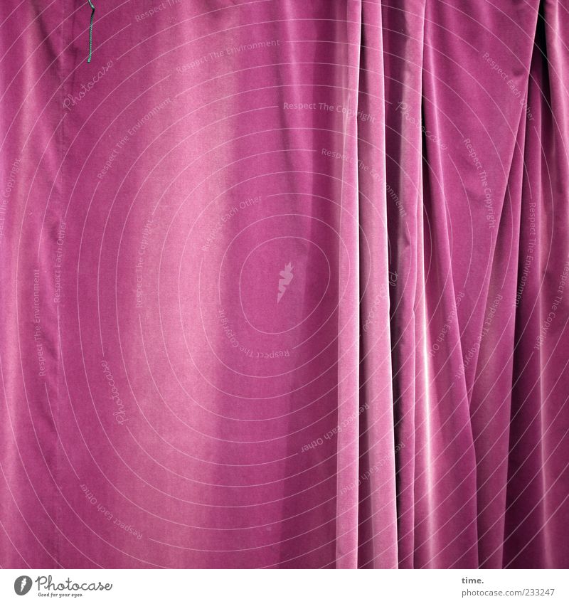 artistic pause String Violet Pink Loneliness Relaxation Curiosity Stagnating Curtain Unicoloured Wrinkles Folds Stitching Closed Protection Drape Hang