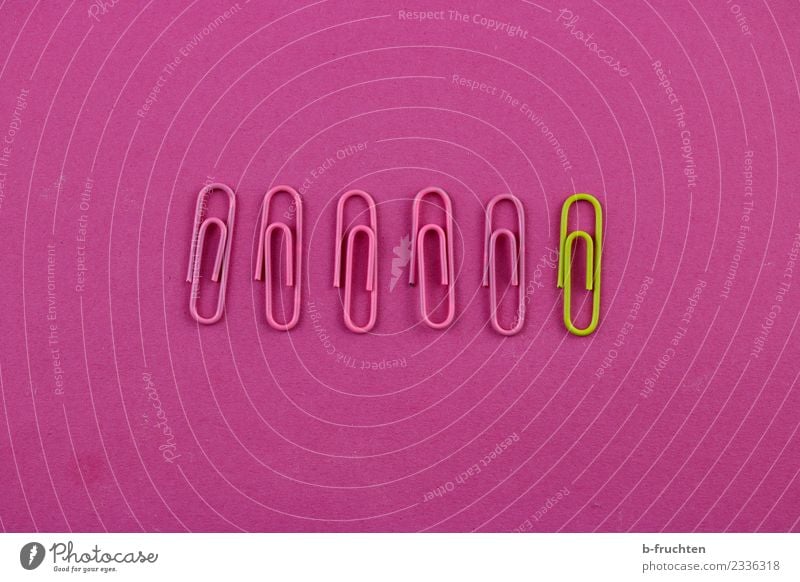 five against Office work Workplace Together Feminine Yellow Pink Orderliness Inequity Society Contentment Equal Uniqueness Argument Teamwork Paper clip 6 5 1