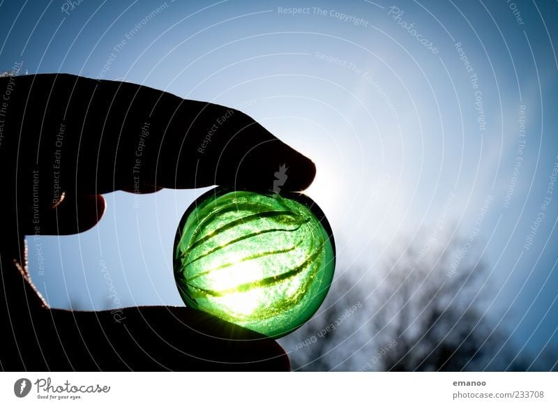 marvelous marble handheld Hand Fingers Environment Nature Sky Summer Stone Glass To hold on Dark Round Green Esthetic Marble Sphere Transparent Toys