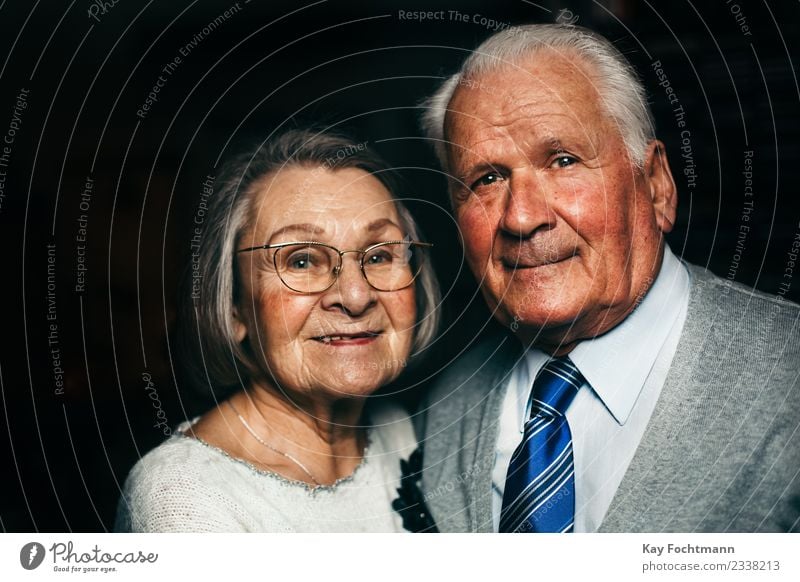 Smiling senior couple Lifestyle Healthy Care of the elderly Harmonious Well-being Contentment Human being Female senior Woman Male senior Man 2