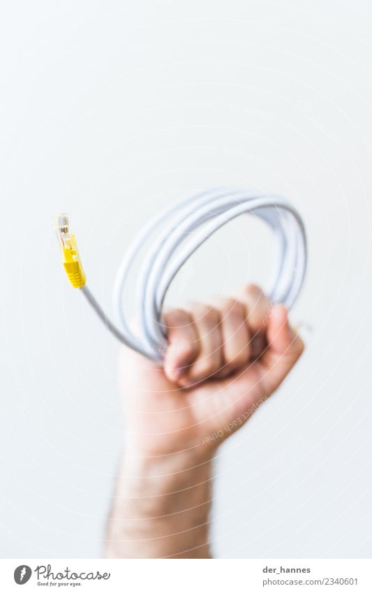 interconnected Hardware Cable Technology High-tech Telecommunications Information Technology Internet New Media Rebellious Yellow Defiant LAN Ethernet Self-made