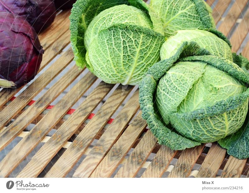 cabbage Food Vegetable Nutrition Organic produce Fresh Healthy Green Savoy cabbage Red cabbage Leaf Round Large Healthy Eating Vegetable market Farmer's market