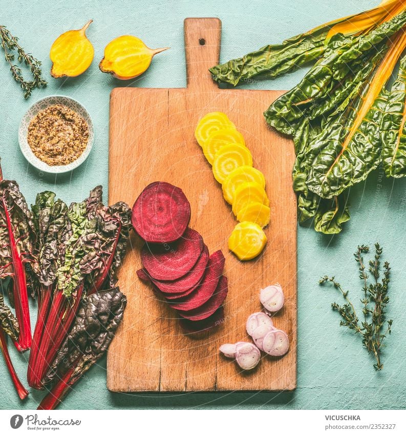 Yellow and beetroot on the chopping board Food Vegetable Herbs and spices Nutrition Organic produce Vegetarian diet Diet Crockery Style Design Healthy