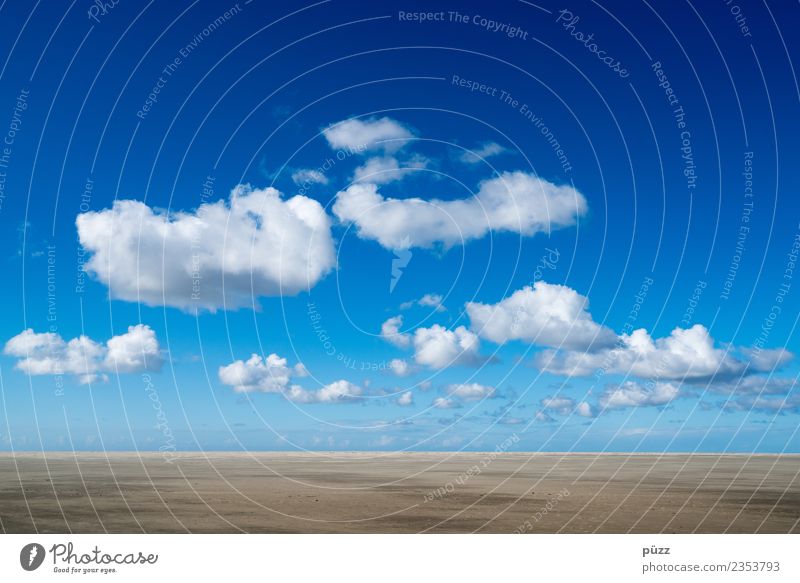 clouds Environment Nature Landscape Elements Earth Sand Air Sky Clouds Horizon Climate Climate change Weather Beautiful weather Beach North Sea Ocean Breathe
