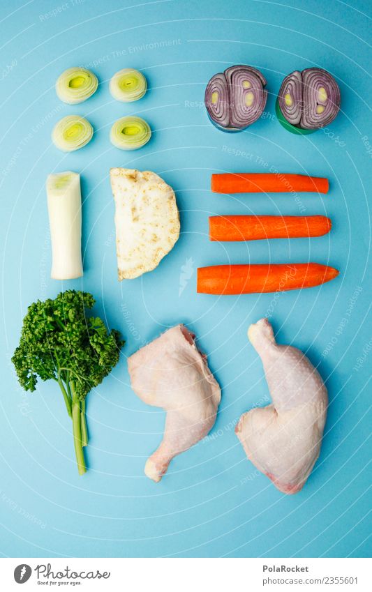 #AS# Influenza wave Art Esthetic Common cold Winter prevent Healing Medication Healthy Eating Blue Onion Chicken Chicken feet Parsley Carrot Leek vegetable
