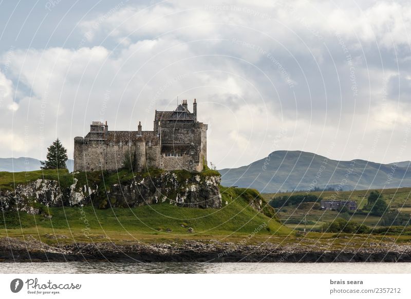Duart Castle Lifestyle Elegant Vacation & Travel Tourism Trip Cruise Summer Summer vacation Ocean Island House (Residential Structure) Dream house Architecture