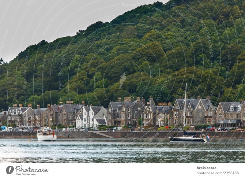 Oban town and harbour Vacation & Travel Tourism Trip City trip Cruise Beach Ocean House (Residential Structure) Culture Landscape Coast Bay Town Skyline Castle