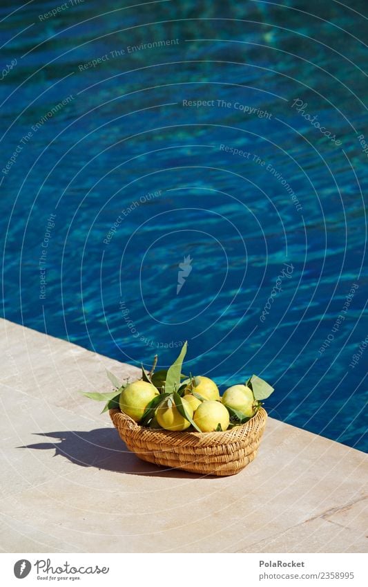 #A# Cup size Art Esthetic Swimming pool Water Surface of water Blue Lime Summer Luxury Colour photo Multicoloured Exterior shot Detail Experimental Abstract