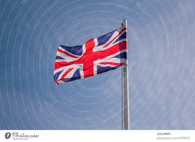 Flag great britian wavin in the wind brexit Europe Great Britain King Tea Vacation & Travel United Nations