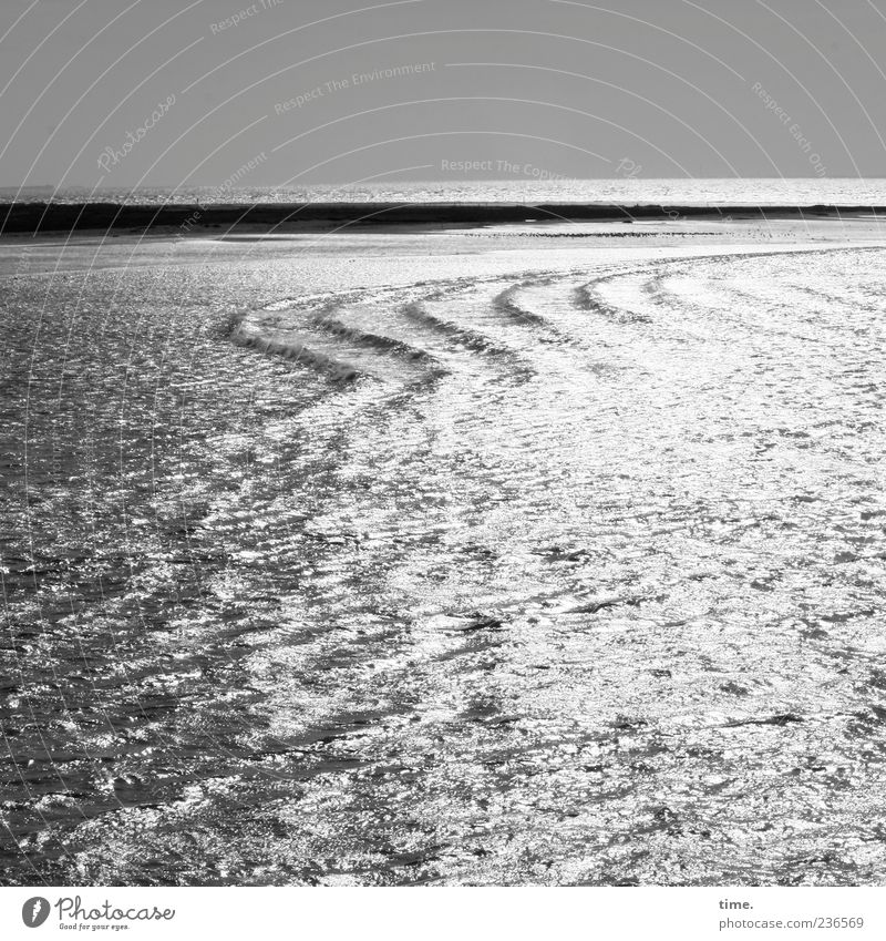 Spiekeroog Silver Sea. Ocean Waves Water Horizon Gray Emotions Happy Contentment Movement Loneliness Elegant Relaxation Peace Mysterious Serene Passion