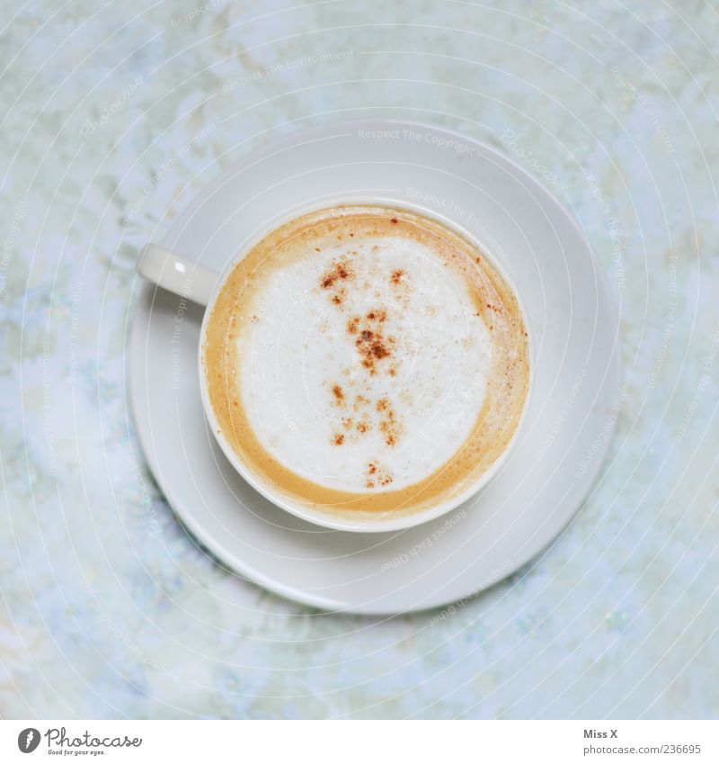 Stay awake! Food Beverage Hot drink Coffee Cup Delicious Sweet milk foam Saucer Cappuccino Coffee cup Coffee break To have a coffee Coffee table Café au lait