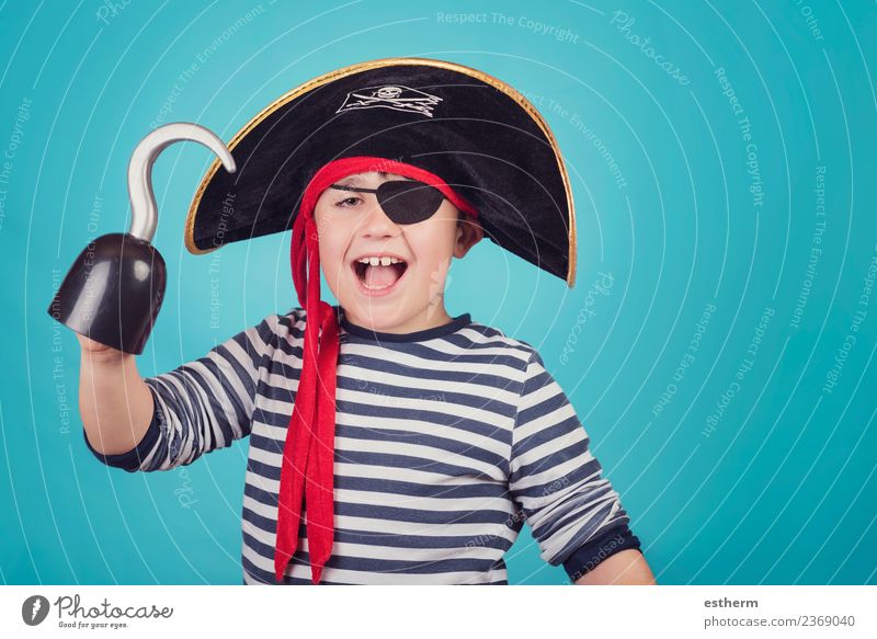 boy dressed as a pirate Lifestyle Joy Vacation & Travel Adventure Entertainment Party Event Feasts & Celebrations Carnival Fairs & Carnivals Birthday