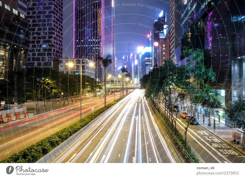 Don't lose any time! Hongkong Capital city Downtown Skyline Populated Glittering Crazy Future stream Radial Highway Freeway Speed Delightful Transport Restless
